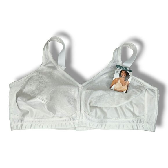 Underscore 46D Fashion Plus Comfort Wirefree Wireless Bra White - Picture 1 of 5